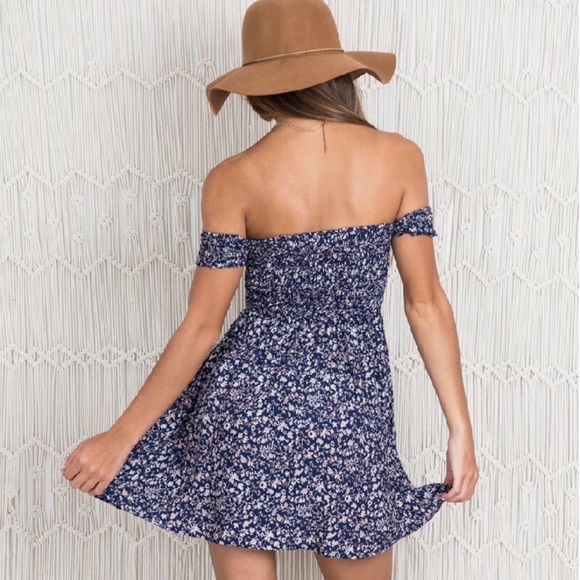 2XHOST PICK!🔥SALE🔥BOHO Off Shoulder Floral Dress - Picture 2 of 6